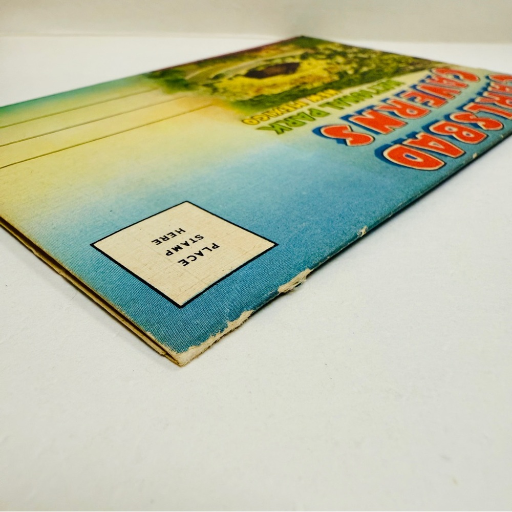 Genuine Vintage 1950 Curteich Carlsbad Caverns National Park Accordion Postcard - Picture 9 of 10